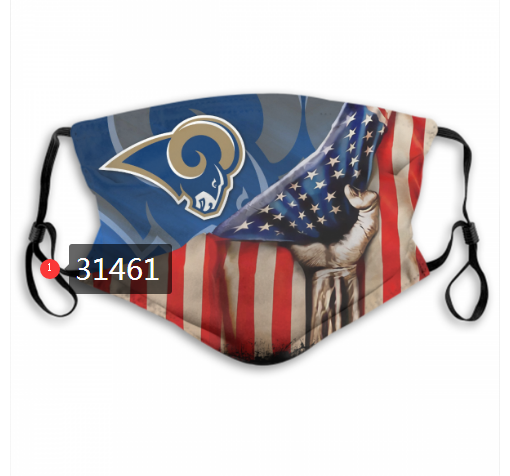 NFL 2020 Indianapolis Colts 125 Dust mask with filter->nfl dust mask->Sports Accessory